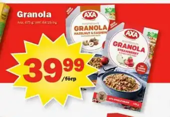 Pekås Granola erbjuda