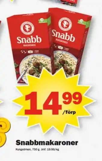 Pekås Snabbmakaroner erbjuda