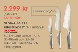 Electrolux Home GLOBAL 40-ÅRS JUBILEUMSSET erbjuda
