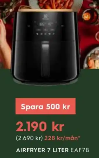 Electrolux Home AIRFRYER 7 LITER erbjuda