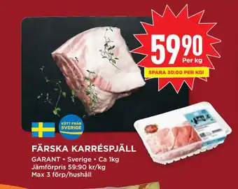 Willys FÄRSKA KARRÉSPJÄLL erbjuda