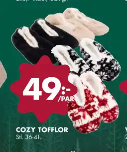 ÖoB COZY TOFFLOR erbjuda
