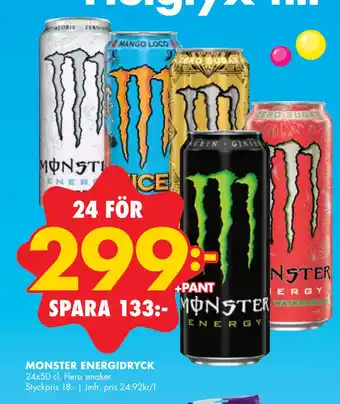 ÖoB MONSTER ENERGIDRYCK erbjuda