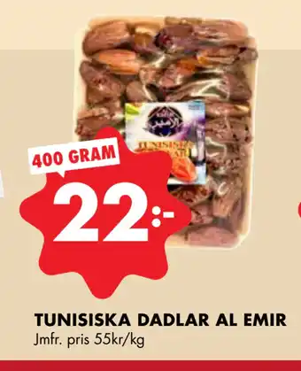 ÖoB TUNISISKA DADLAR AL EMIR erbjuda