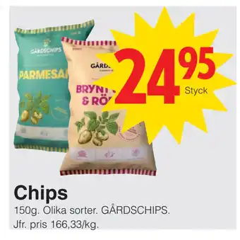 Matöppet Chips erbjuda