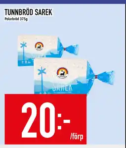 Matdax TUNNBRÖD SAREK erbjuda