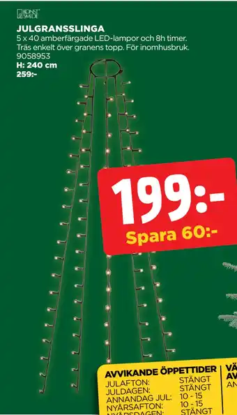 Jem&Fix JULGRANSSLINGA erbjuda