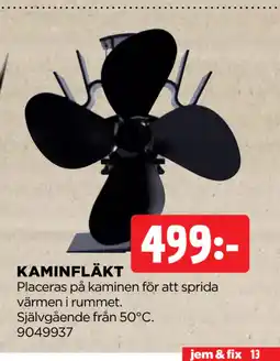 Jem&Fix KAMINFLÄKT erbjuda