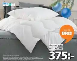 JYSK KVITEGGA TÄCKE- OCH KUDDSET erbjuda