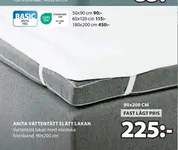 JYSK ANITA VATTENTÄTT SLÄTT LAKAN erbjuda