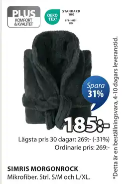 JYSK SIMRIS MORGONROCK erbjuda