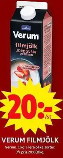 ICA Maxi Verum filmjölk erbjuda