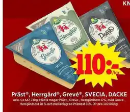 ICA Maxi PrästⓇ, HerrgårdⓇ, Grevé®, SVECIA, DACKE erbjuda