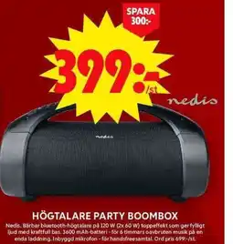 ICA Maxi Högtalare party boombox erbjuda