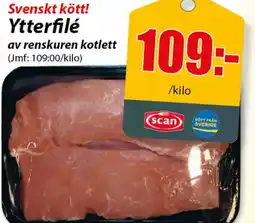 Extra Mjällby Stormarknad Svenskt kött! Ytterfilé erbjuda