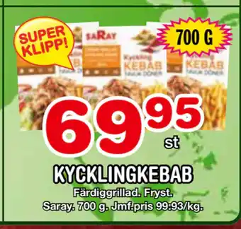 Nya Pulsen KYCKLINGKEBAB erbjuda