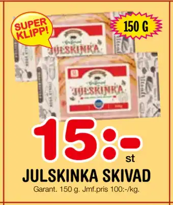 Nya Pulsen JULSKINKA SKIVAD erbjuda