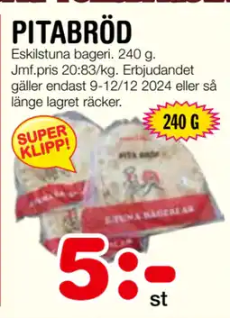 Nya Pulsen PITABRÖD erbjuda