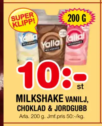 Nya Pulsen MILKSHAKE erbjuda