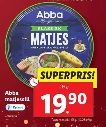 Lidl ABBA matjessill erbjuda