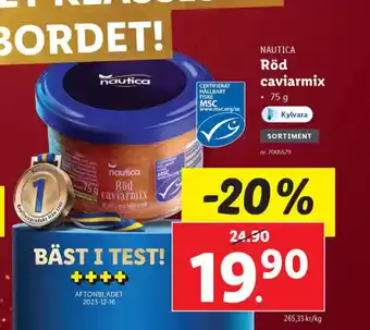 Lidl NAUTICA Röd caviarmix erbjuda