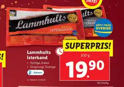 Lidl Lammhults isterband erbjuda