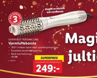 Lidl SILVERCREST PERSONAL CARE Varmluftsborste erbjuda