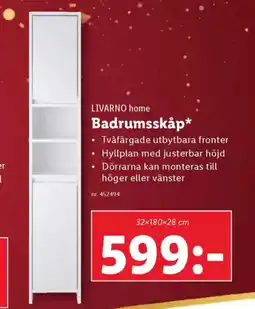 Lidl LIVARNO HOME Badrumsskåp erbjuda