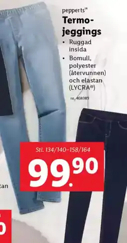 Lidl PEPPERTS Termo- jeggings erbjuda