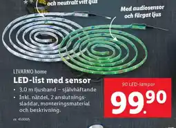 Lidl LIVARNO HOME LED-list med sensor erbjuda