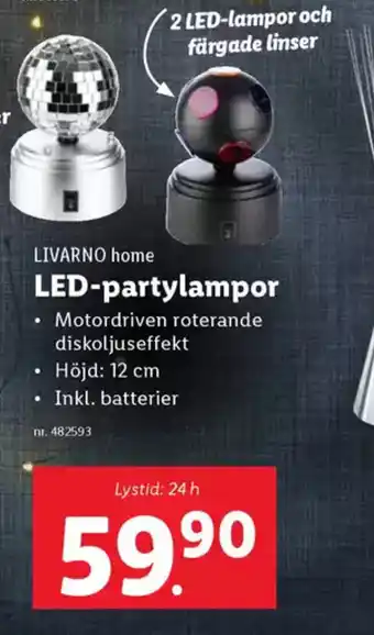 Lidl LIVARNO HOME LED-partylampor erbjuda