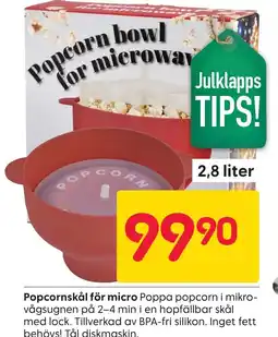 Rusta Popcornskål för micro erbjuda
