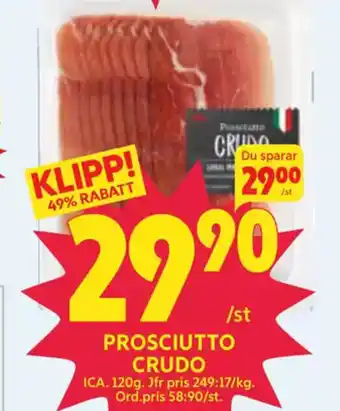 Ica Hajen Lagpris Prosciutto crudo erbjuda