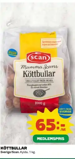 Coop Köttbullar erbjuda