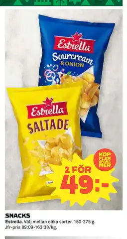 Coop Daglivs SNACKS erbjuda