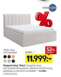 XXXLutz Stoppad säng Elma erbjuda