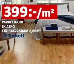 Bauhaus Parkettgolv ek aspö erbjuda