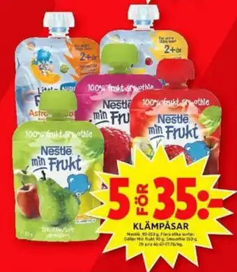 ICA Maxi Nestle Klämpåsar 90-150g erbjuda