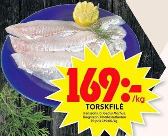 ICA Maxi Hanssons Torskfilé erbjuda
