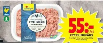 ICA Maxi Kronfågel Kycklingfärs 800g erbjuda