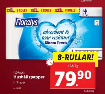 Lidl Hushållspapper erbjuda