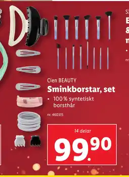 Lidl Sminkborstar, set erbjuda