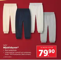 Lidl Mjukisbyxor erbjuda