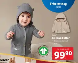 Lidl Stickad kofta erbjuda