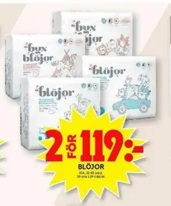 ICA Maxi ICA Blöjor 32-50 pack erbjuda