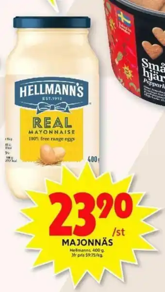 ICA Maxi Hellmann's Majonnäs 400g erbjuda