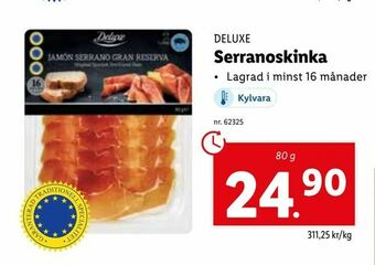 Lidl Serranoskinka erbjuda