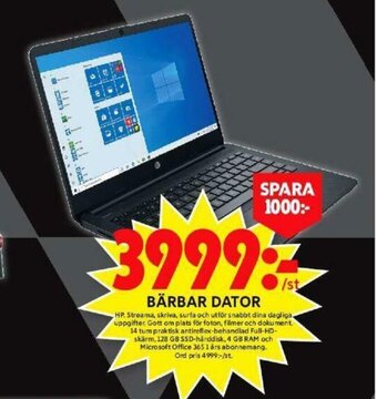 ICA Maxi hp Bärbar Dator erbjuda