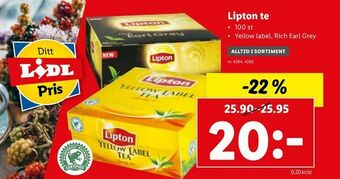 Lidl Lipton te erbjuda