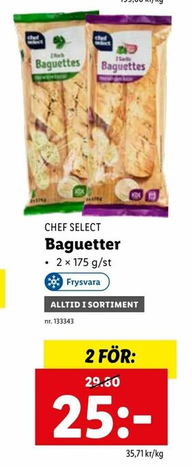 Lidl Baguetter erbjuda